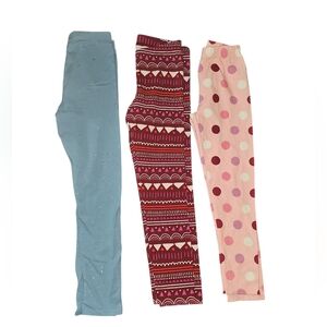 Set of Three Girl's Leggings - EUC